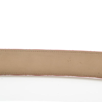 Chanel Patent Quilted CC Logo Wide Belt 80 32 Pink 7 of 7