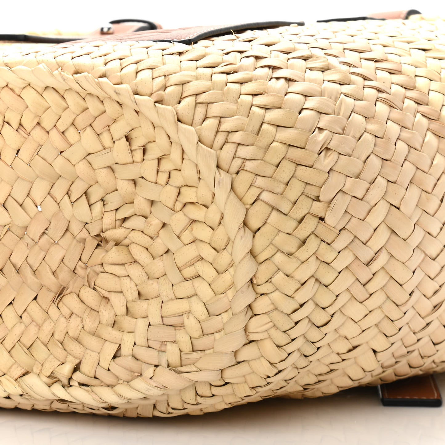 Raffia Basket Tote Bag Natural Tan
