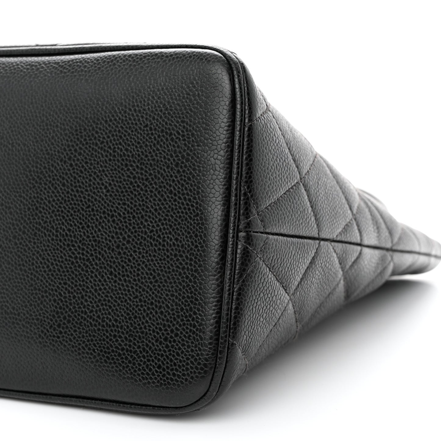 Caviar Quilted Medallion Tote Black