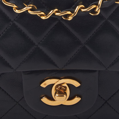 Chanel Lambskin Quilted Medium Double Flap Black 8 of 11