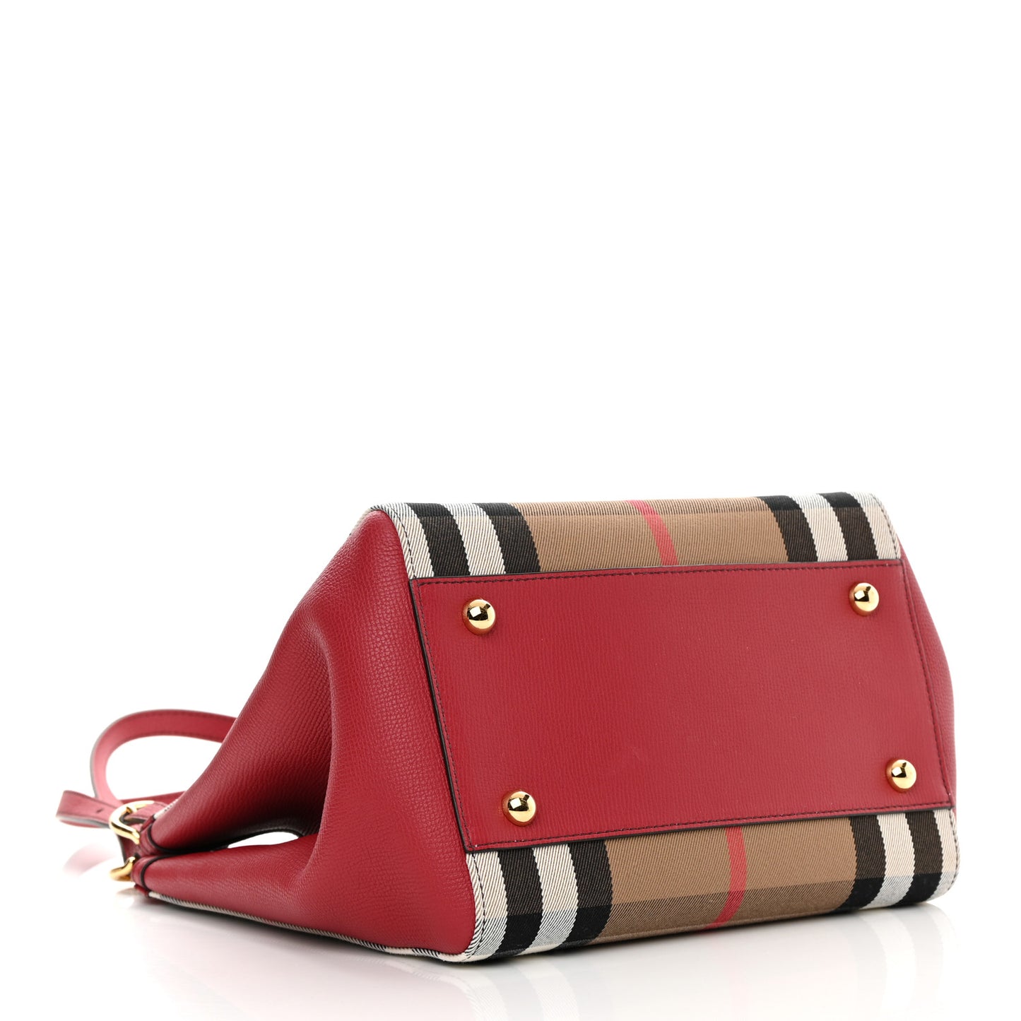 House Check Small Canterbury Tote Russet Red
