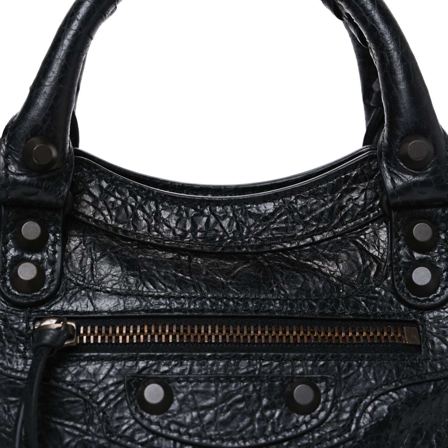 Balenciaga Agneau Arena Classic Hardware Le City Mini Black 7 of 9