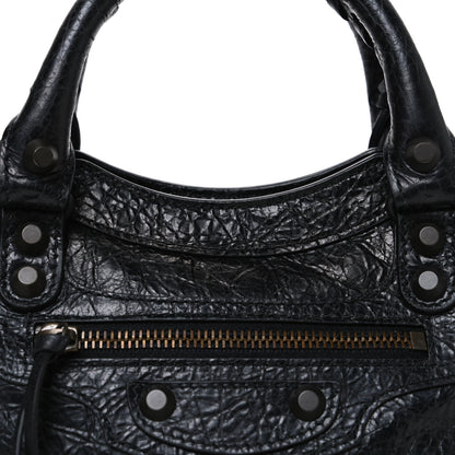 Balenciaga Agneau Arena Classic Hardware Le City Mini Black 7 of 9