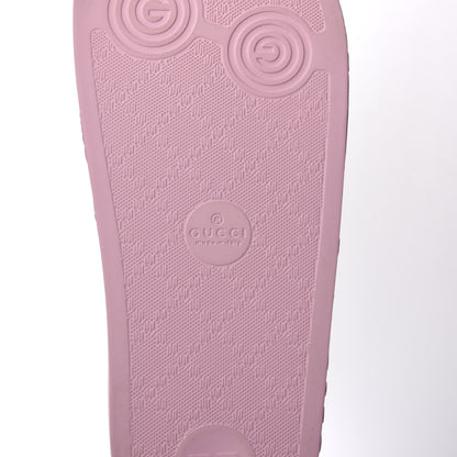 Gucci GG Supreme Monogram Psychedelic Slide Sandals 36 Black Multicolor Sugar Pink 8 of 11