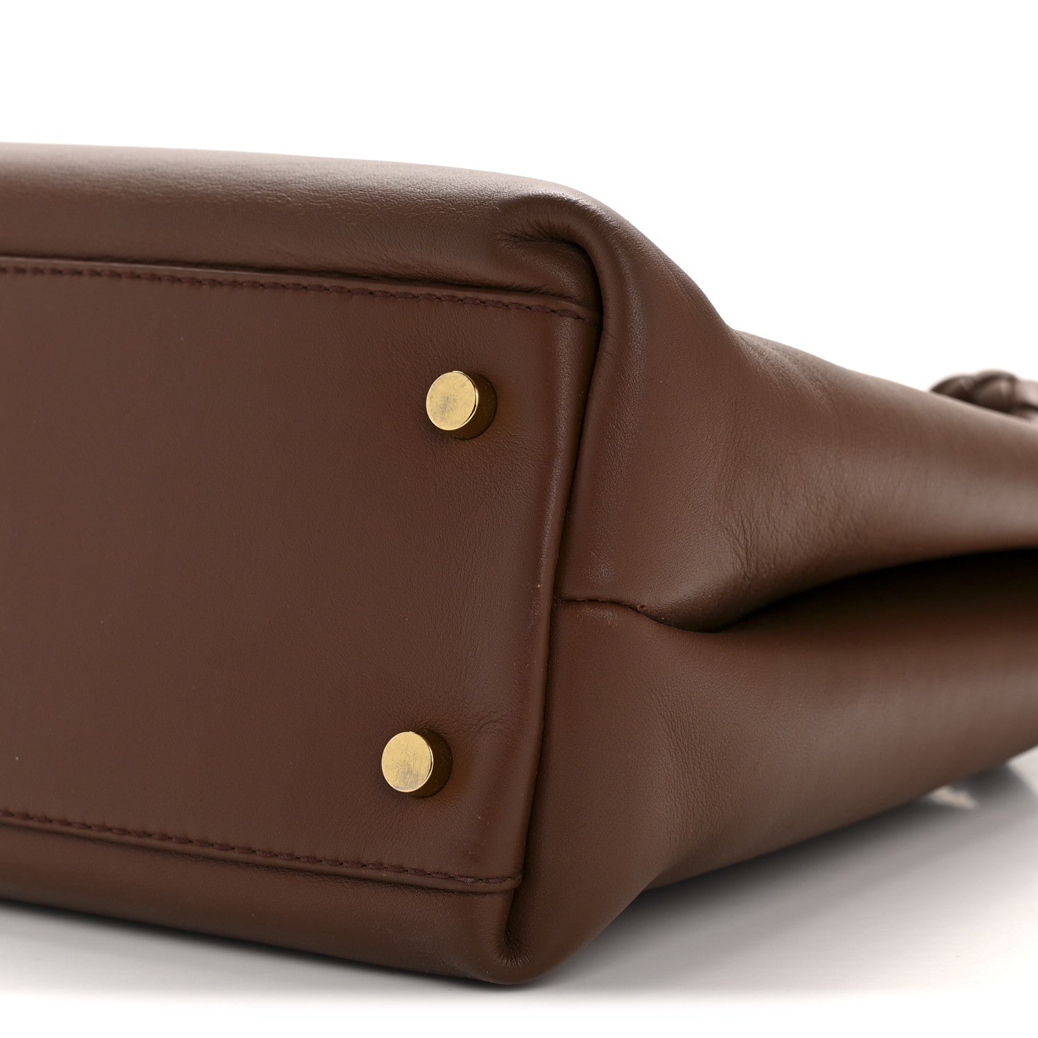 Bottega Veneta Silky Calfskin Medium Andiamo Shoulder Bag Sapele Redstone 9 of 11