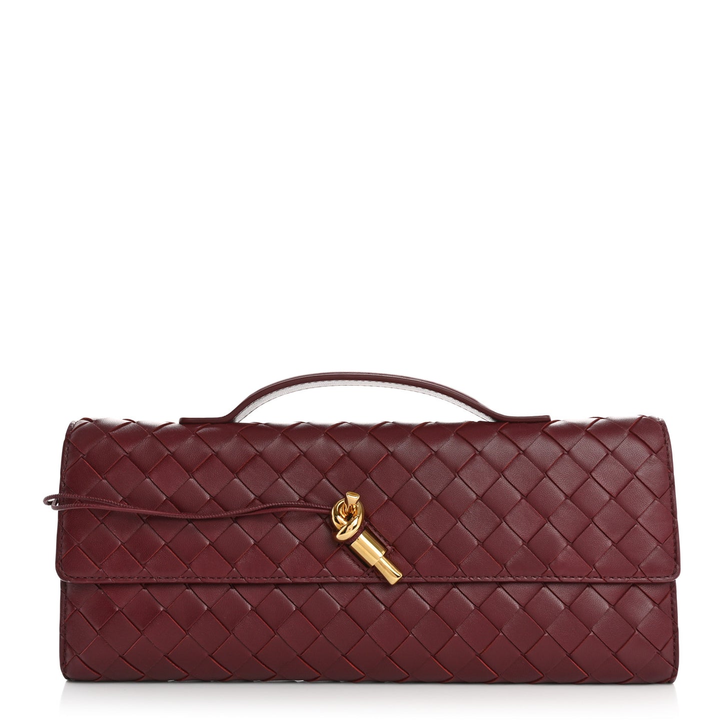 Nappa Intrecciato Long Andiamo Top Handle Clutch Barolo