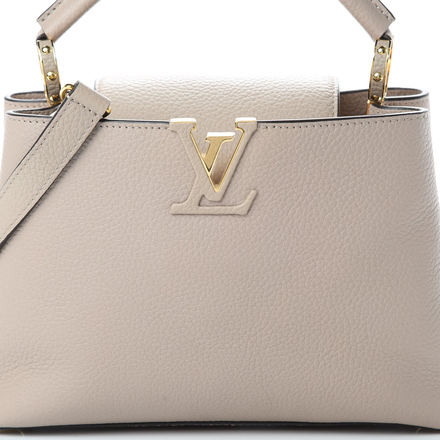 Louis Vuitton Taurillon Capucines BB Galet 8 of 11