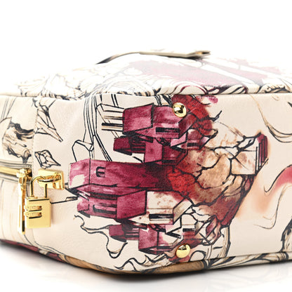 Prada X JAMES JEAN Cervo Lux Fairy Print Large Double Handle Boston Bag Prugna 10 of 12