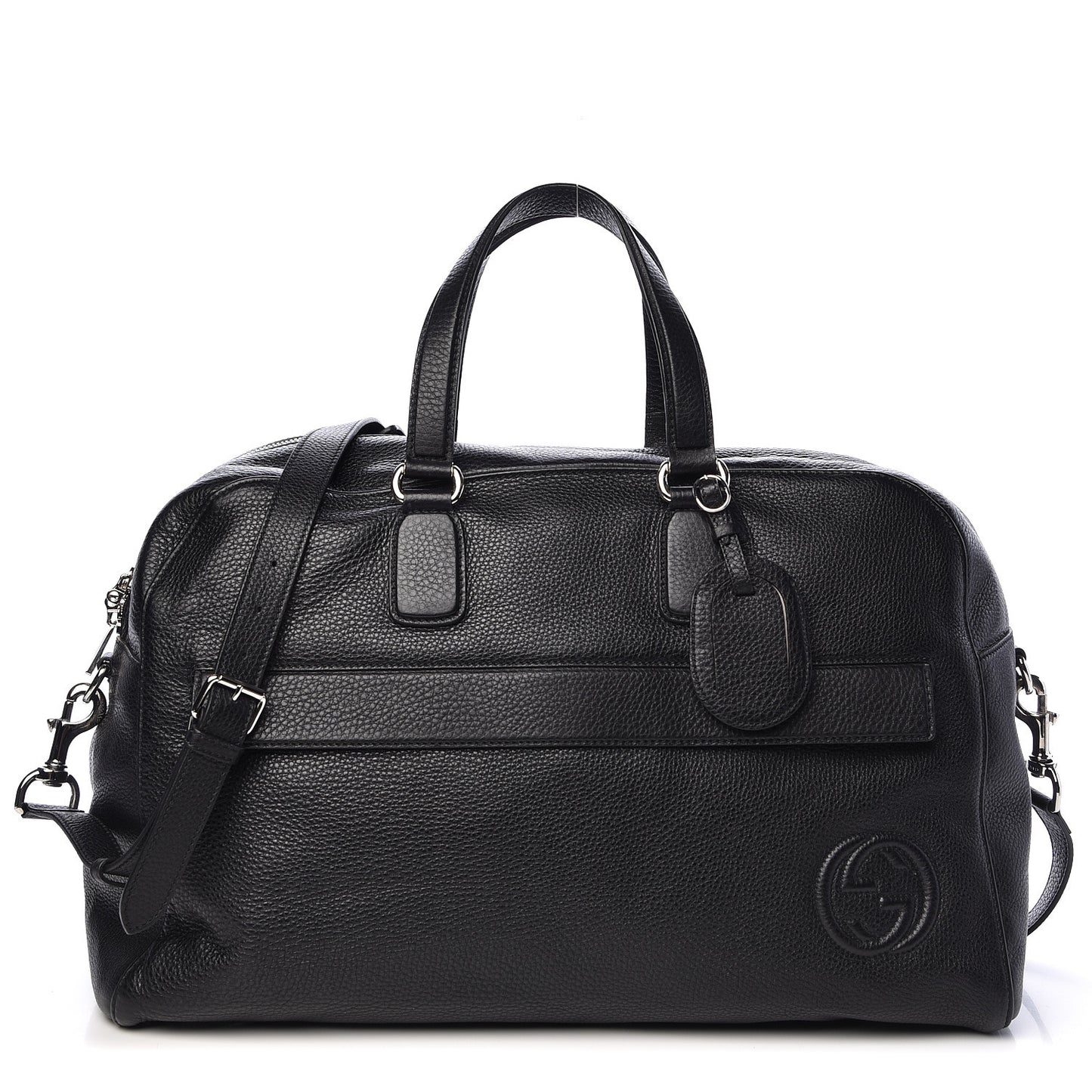 Pebbled Calfskin Soho Carry On Duffle Black