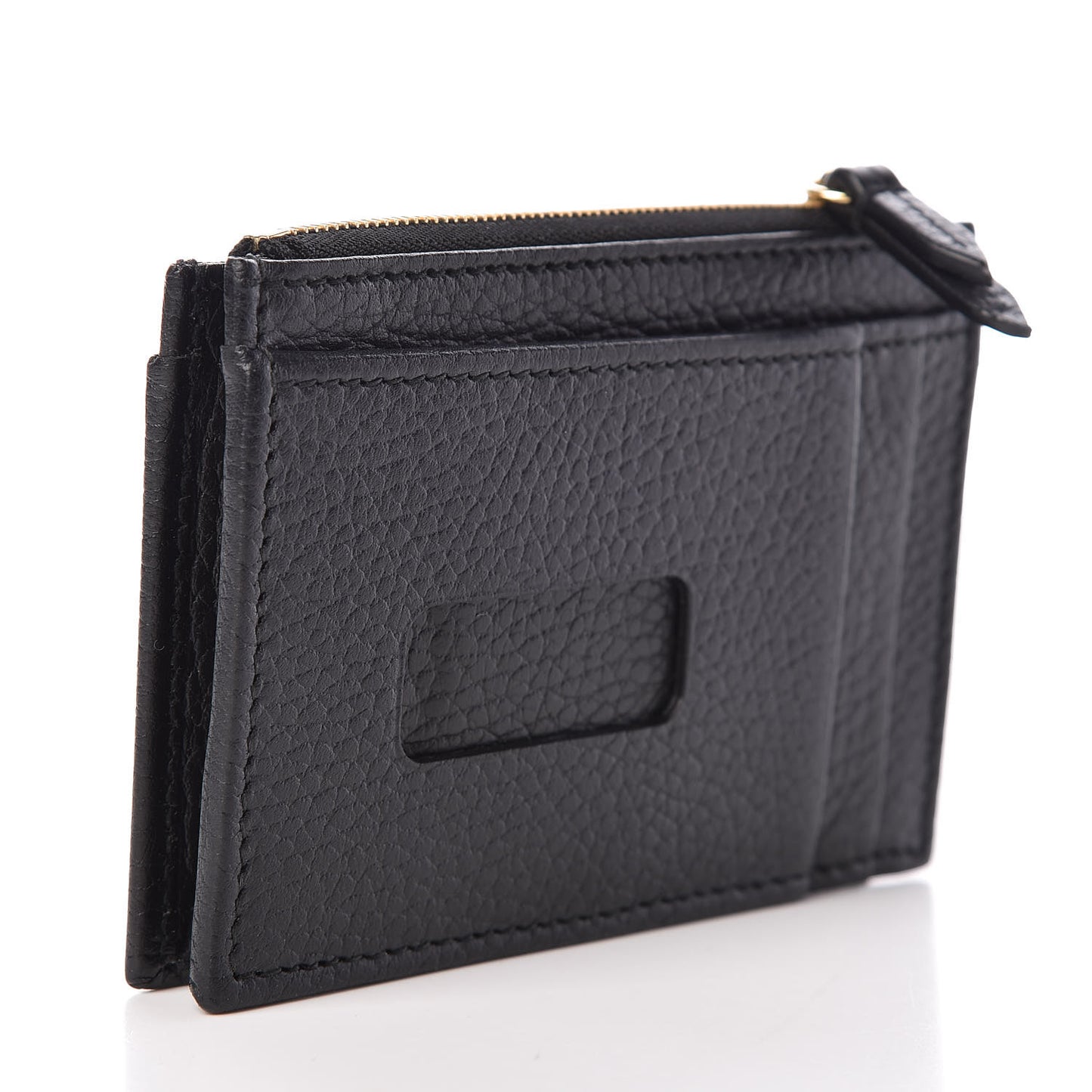 Dollar Calfskin GG Marmont Coin Case Card Holder Black
