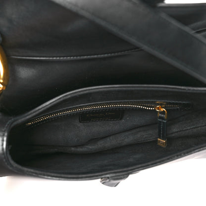 Christian Dior Calfskin Saddle Bag Black 5 of 10