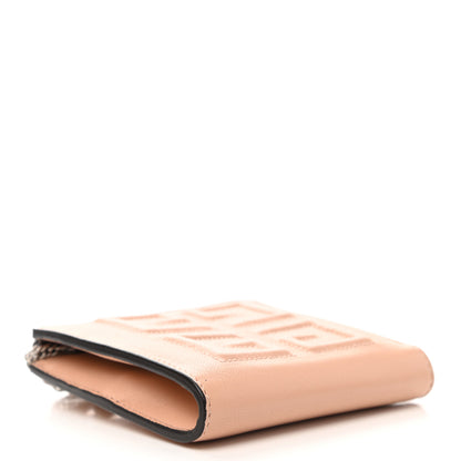 Givenchy Lambskin Logo Zip Around Compact Wallet Beige 4 of 8