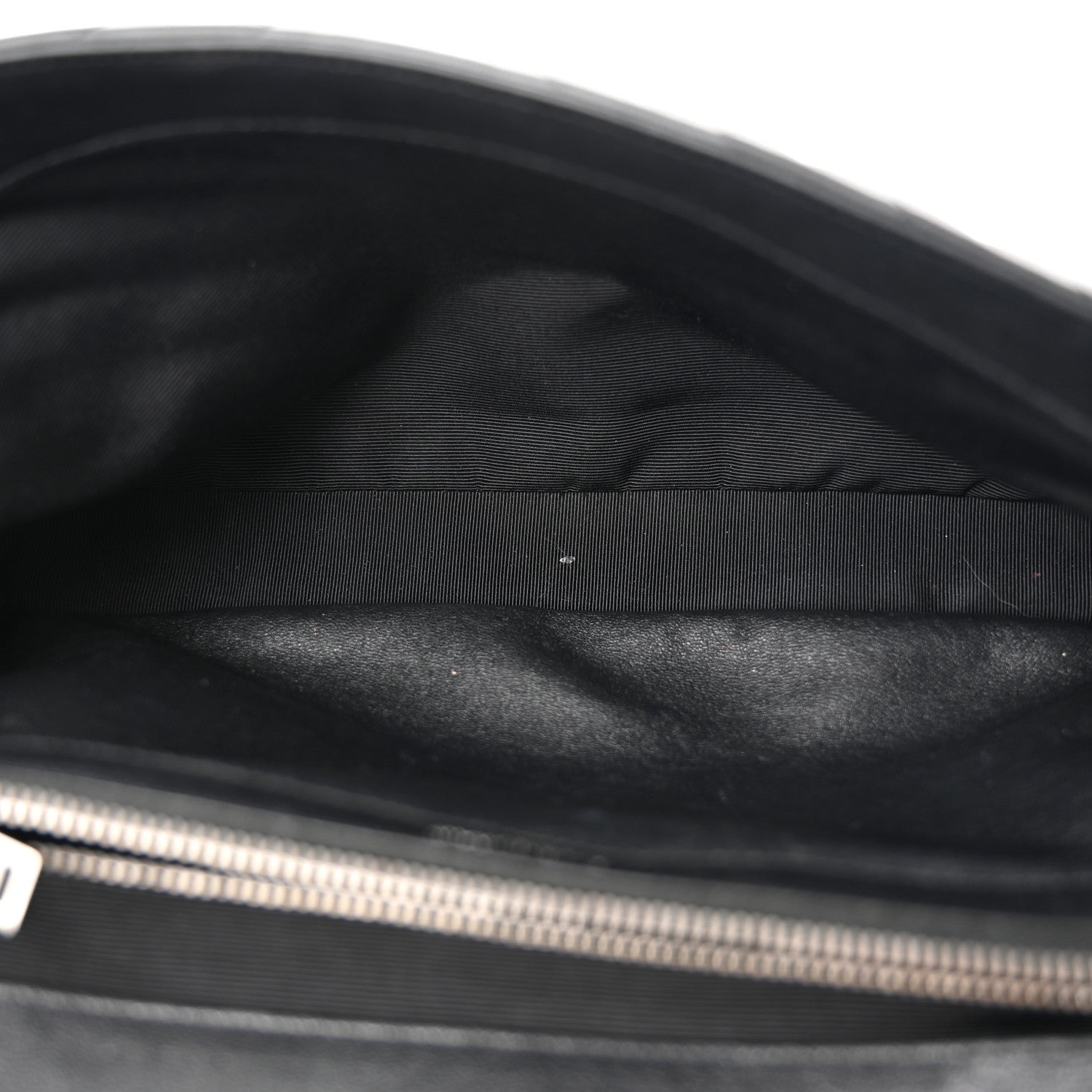 Saint Laurent Sheepskin Matelasse Chevron Monogram Large College Satchel Black 5 of 17