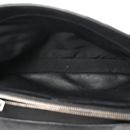 Saint Laurent Sheepskin Matelasse Chevron Monogram Large College Satchel Black 5 of 17