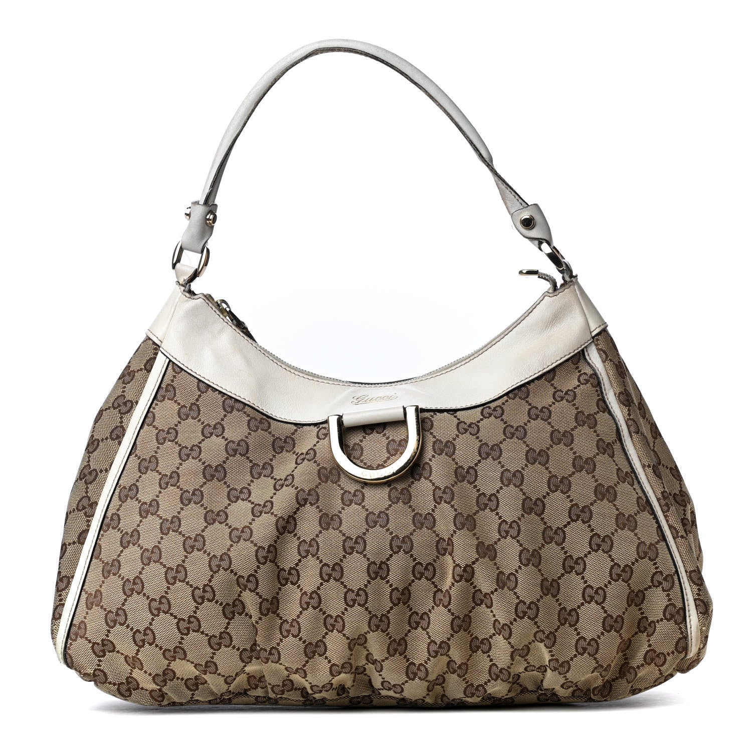 Gucci Monogram Large D Gold Hobo Off White 1 of 8