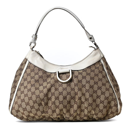 Gucci Monogram Large D Gold Hobo Off White 1 of 8