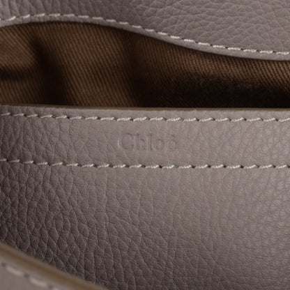 Chloe Calfskin Medium Marcie Round Crossbody Bag Cashmere Grey 5 of 7