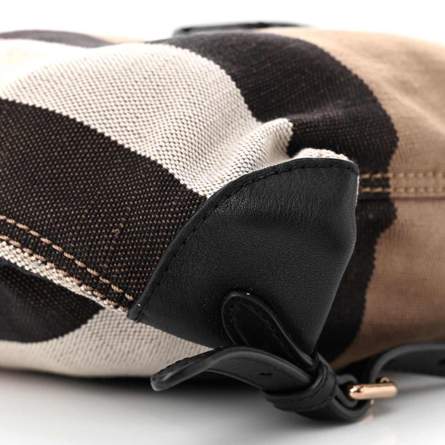 Overdyed Canvas Mega Check Medium Chiltern Backpack Black