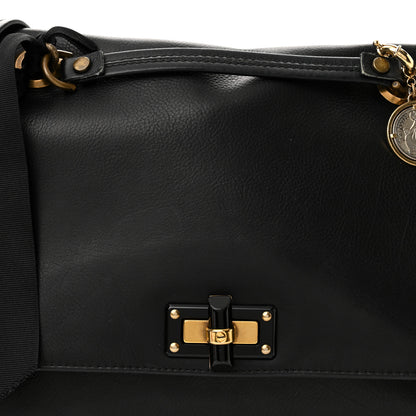 Lanvin Calfskin Medium Happy Shoulder Bag Black 6 of 8
