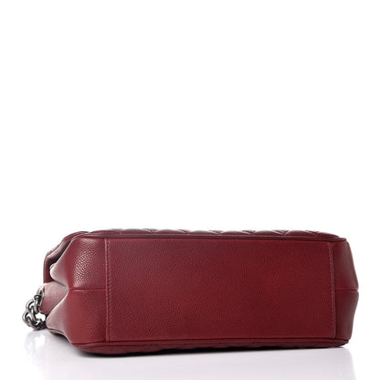 Chanel Caviar Quilted Medium Rock In Rome Single Flap Burgundy 4 of 9