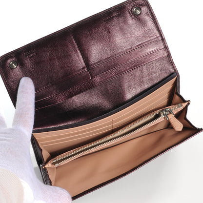 Prada Nappa Mordore Stripes Continental Wallet Lampone 5 of 8