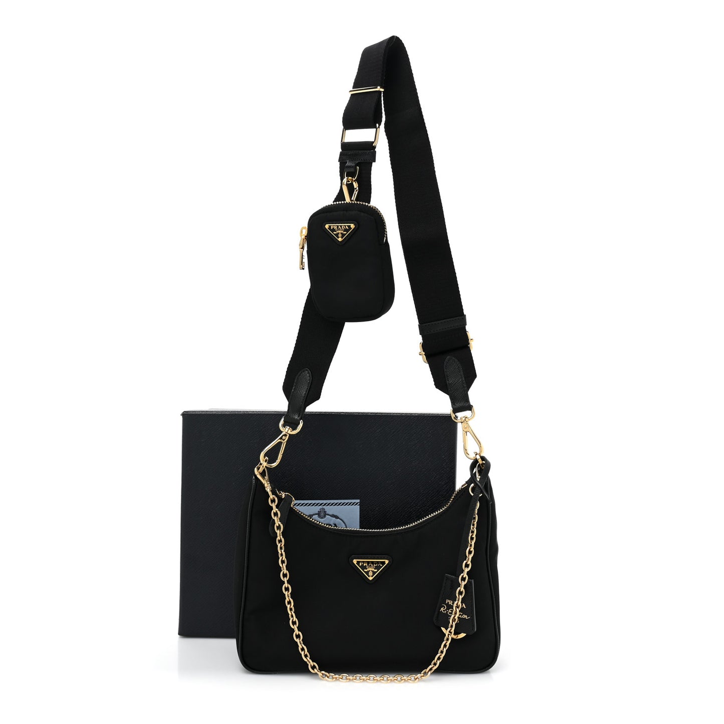 Nylon Re-Edition 2005 Shoulder Bag Black