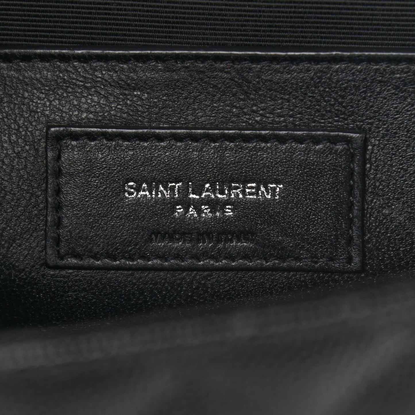 Grain De Poudre Textured Mixed Matelasse Triquilt Medium Monogram Satchel Black