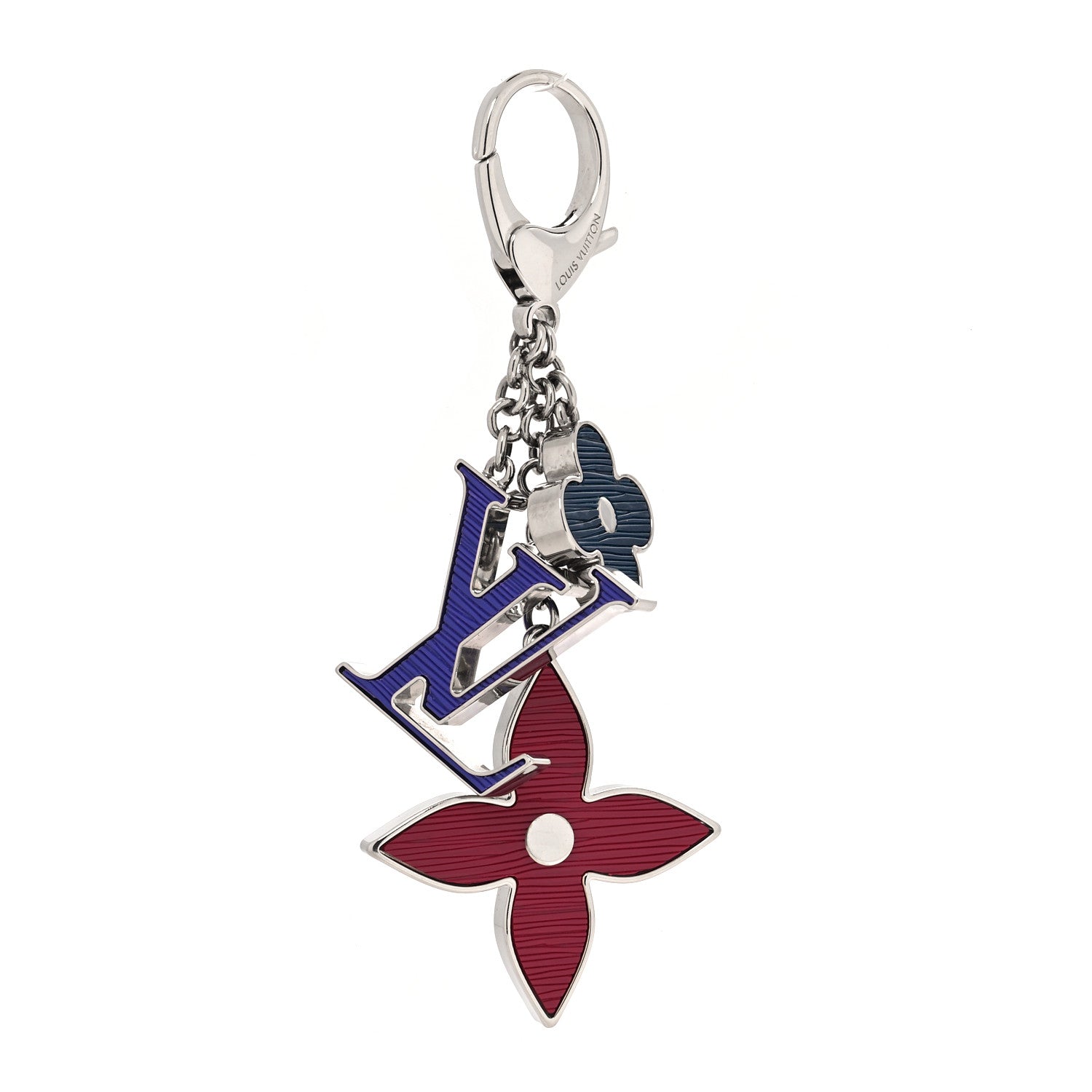 Louis Vuitton Fleur d'Epi Bag Charm Figue Fuchsia Indigo 1 of 4