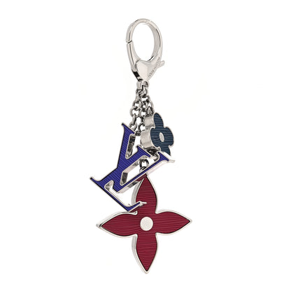 Louis Vuitton Fleur d'Epi Bag Charm Figue Fuchsia Indigo 1 of 4