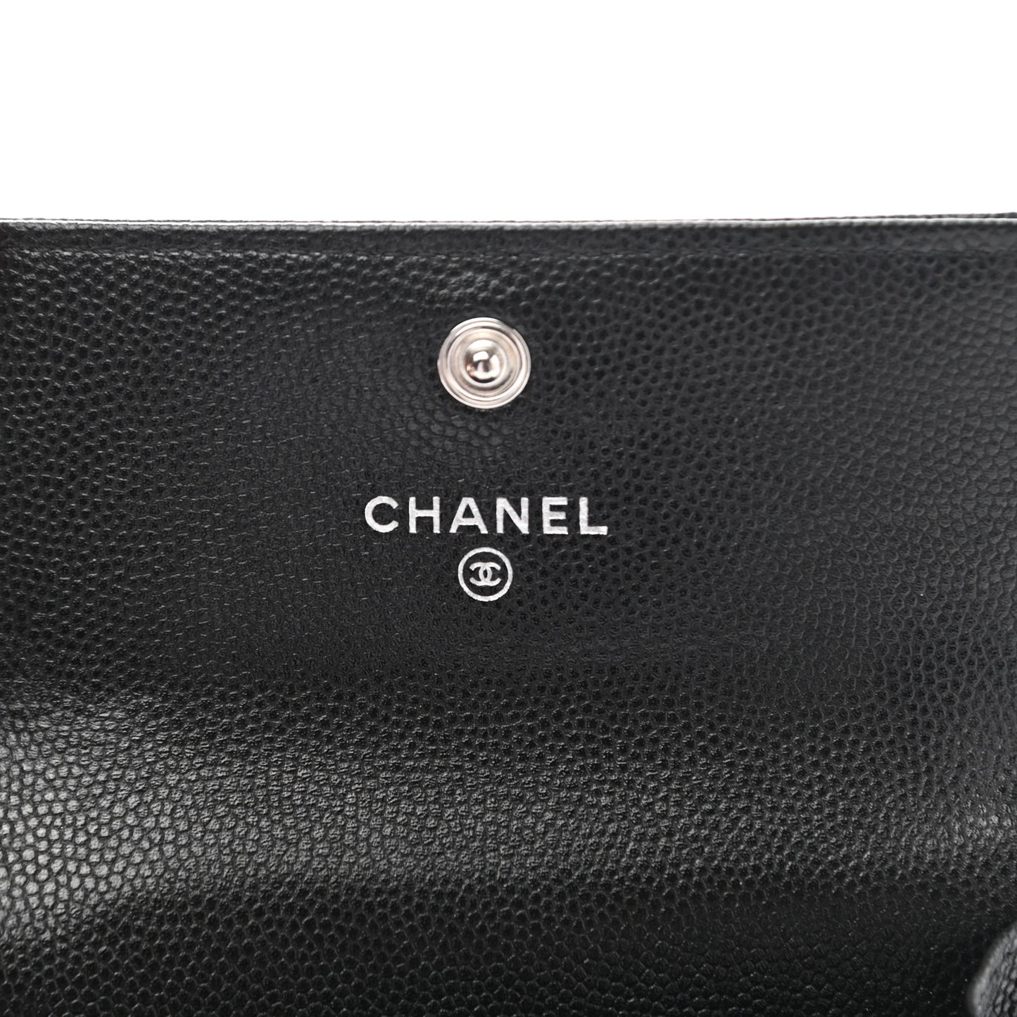 Caviar Quilted Boy Flap Card Holder Black
