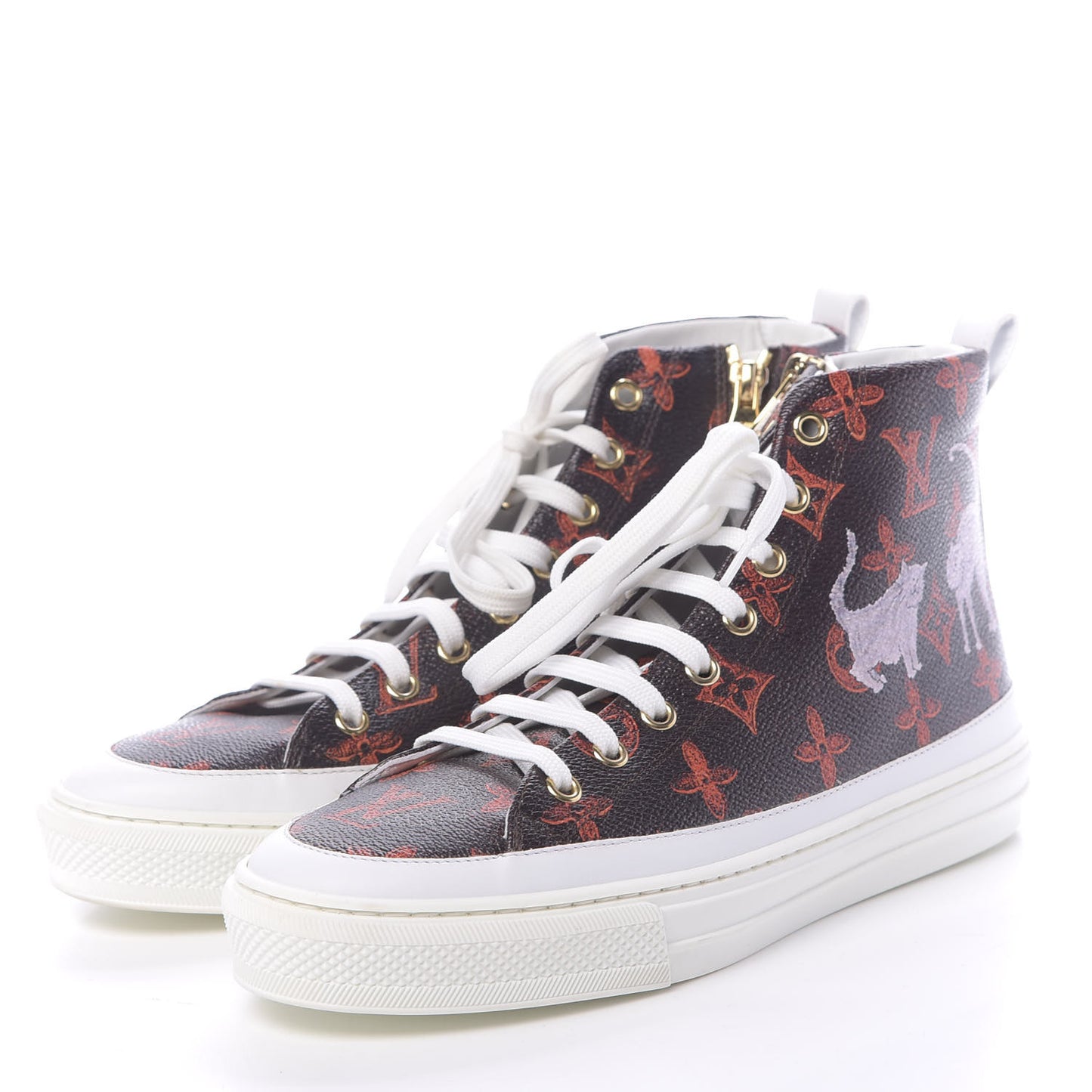 Catogram Stellar Sneaker Boots 37 Marron