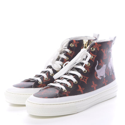 Louis Vuitton Catogram Stellar Sneaker Boots 37 Marron 3 of 8