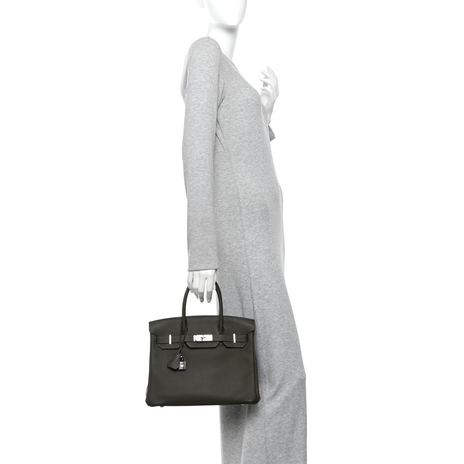 Hermes Togo Birkin 30 Vert De Gris 2 of 11