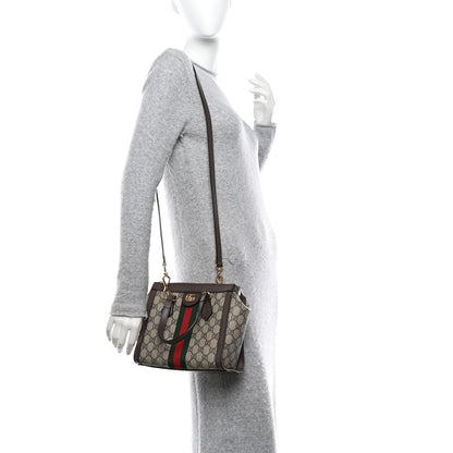 Gucci GG Supreme Monogram Small Ophidia Tote Bag Brown 2 of 10