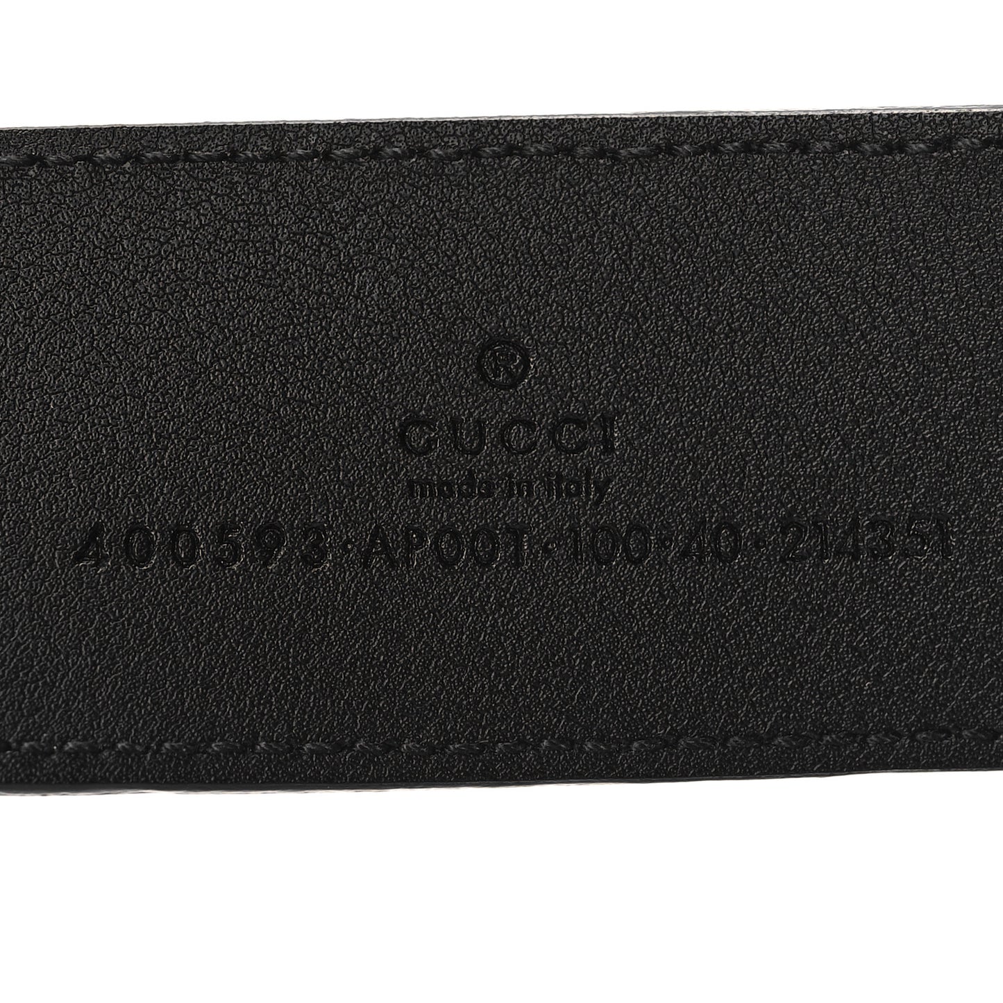 Calfskin Double G 40mm Belt 100 40 Black