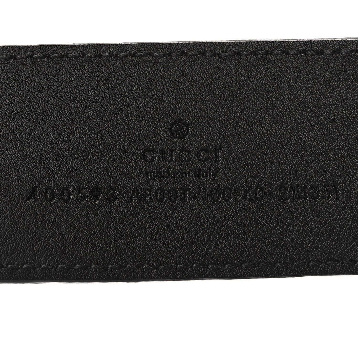 Gucci Calfskin Double G 40mm Belt 100 40 Black 5 of 6
