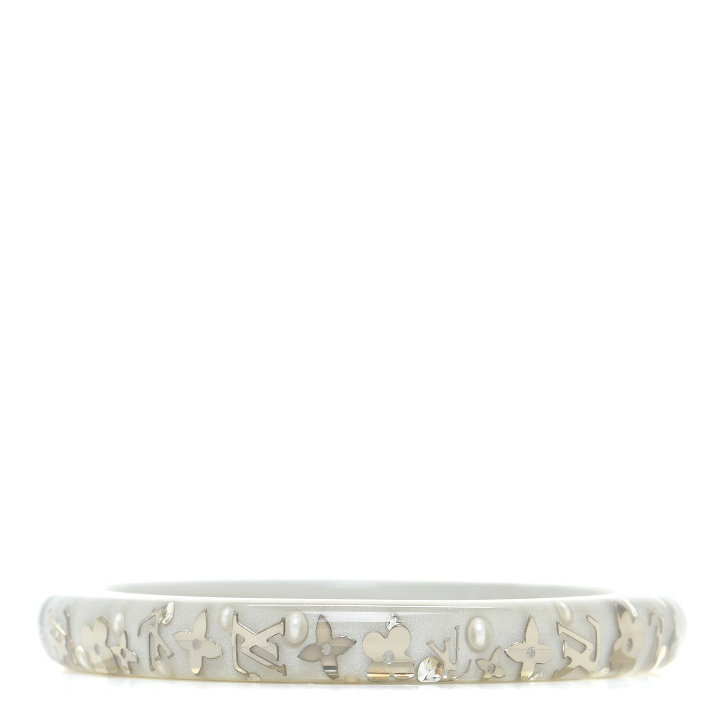 Resin Swarovski Medium Inclusion Bracelet PM SIlver