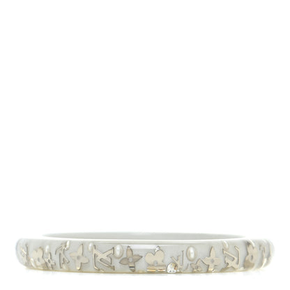 Louis Vuitton Resin Swarovski Medium Inclusion Bracelet PM SIlver 3 of 4