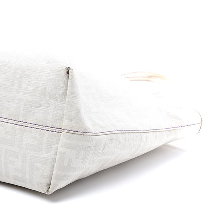 Fendi Zucca Spalmati Medium Roll Tote Bianco 9 of 16