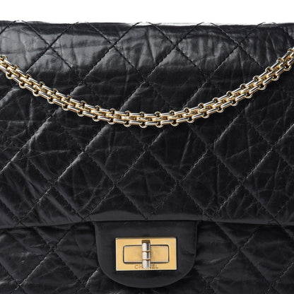 Chanel Aged Calfskin Quilted 50th Anniversary 2.55 Reissue 227 Flap Black 13 of 13