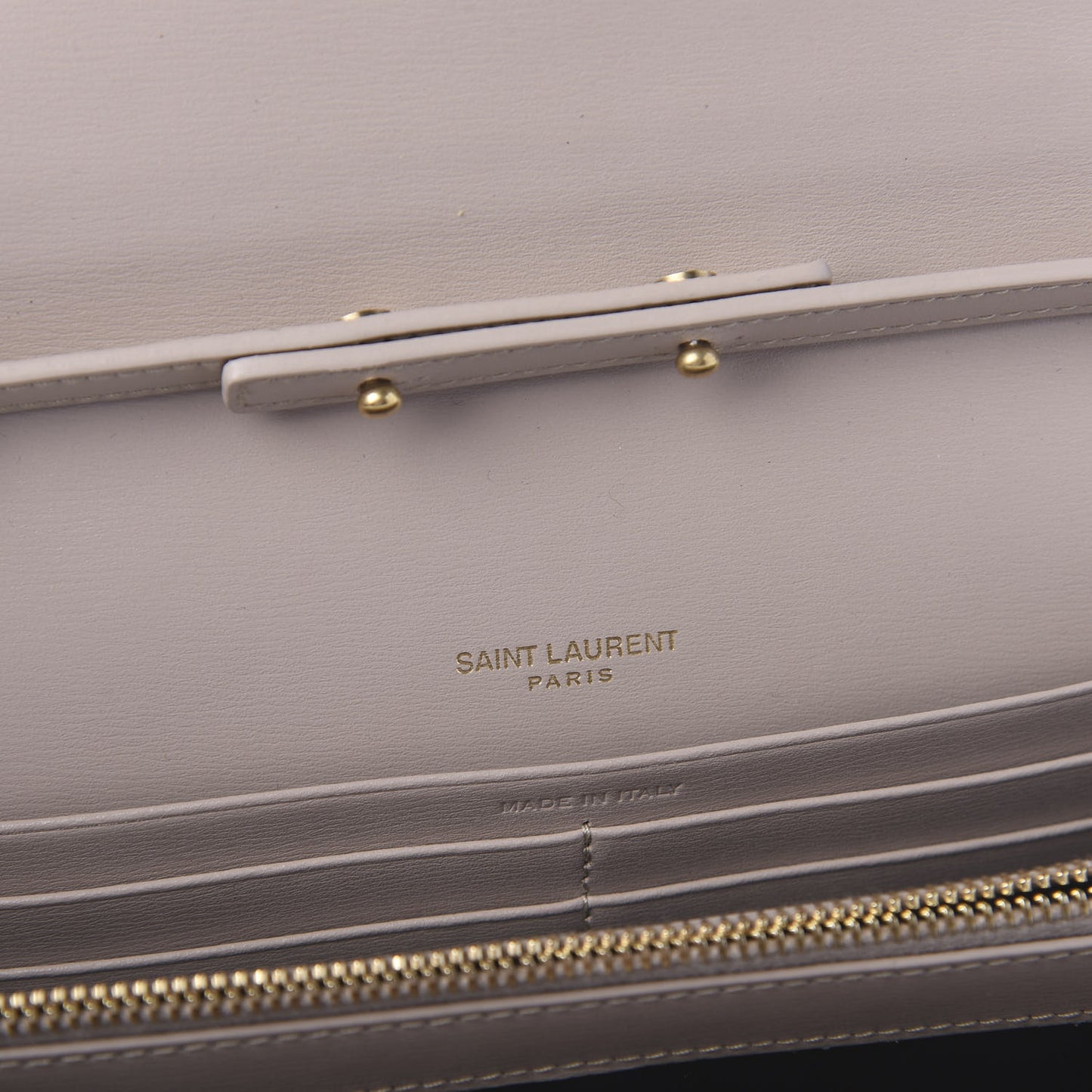 Smooth Calfskin Sulpice Monogram Chain Wallet Light Natural