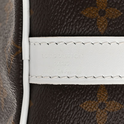 Louis Vuitton Monogram LV Match Speedy Bandouliere 25 White 6 of 9