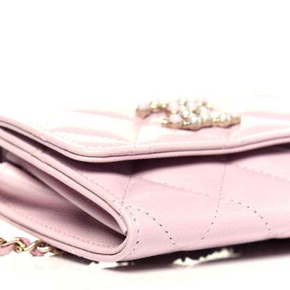 Chanel Caviar Quilted Coco Candy Card Holder On Chain Light Pink 10 of 12