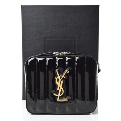 Saint Laurent Patent Matelasse Vicky Monogram Belt Bag Black 10 of 10