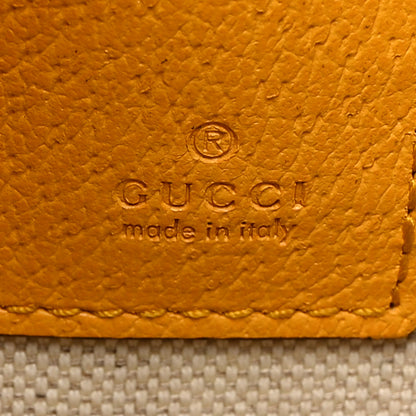 Gucci GG Supreme Monogram Neo Vintage Zip Wristlet Pouch Beige New Acero Crop 6 of 9