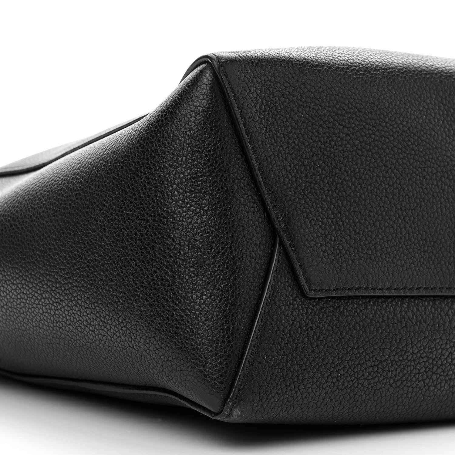 Celine Soft Grained Calfskin Small Sangle Bucket Bag Black 9 of 10