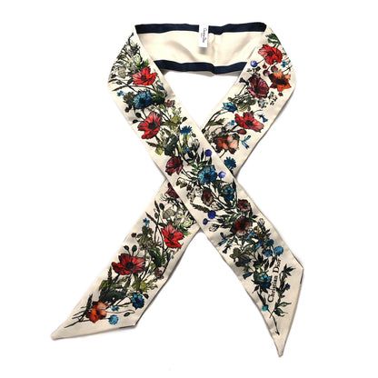 Christian Dior Silk Floral Mitzah Scarf Multicolor 1 of 3