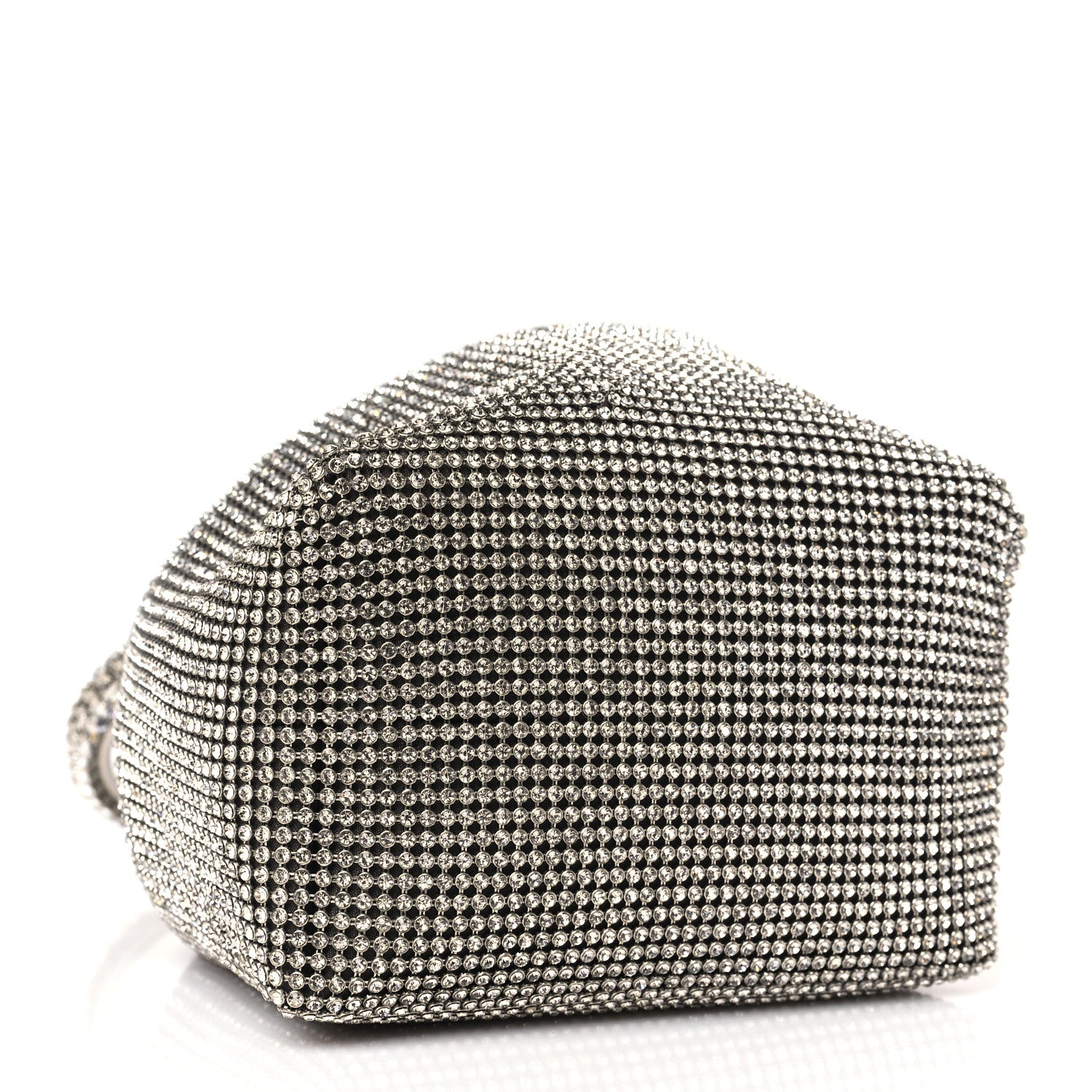 Jimmy Choo Satin Crystal Embellished Bon Bon Bag Silver 4 of 8