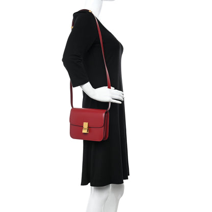 Celine Box Calfskin Teen Classic Box Flap Bag Red 2 of 13