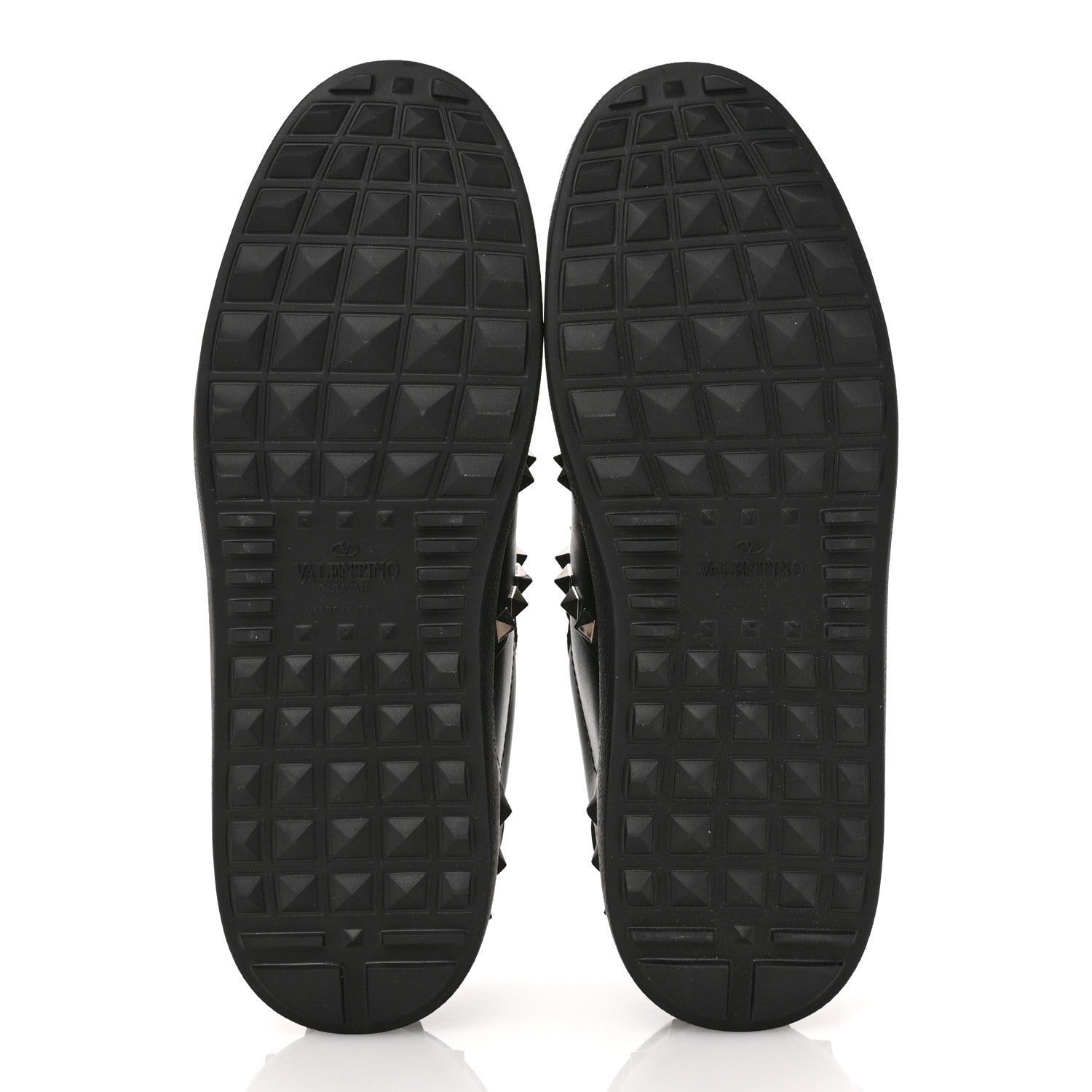 Valentino Garavani Calfskin Rockstud Untitled Open Sneakers 38.5 Black 6 of 10
